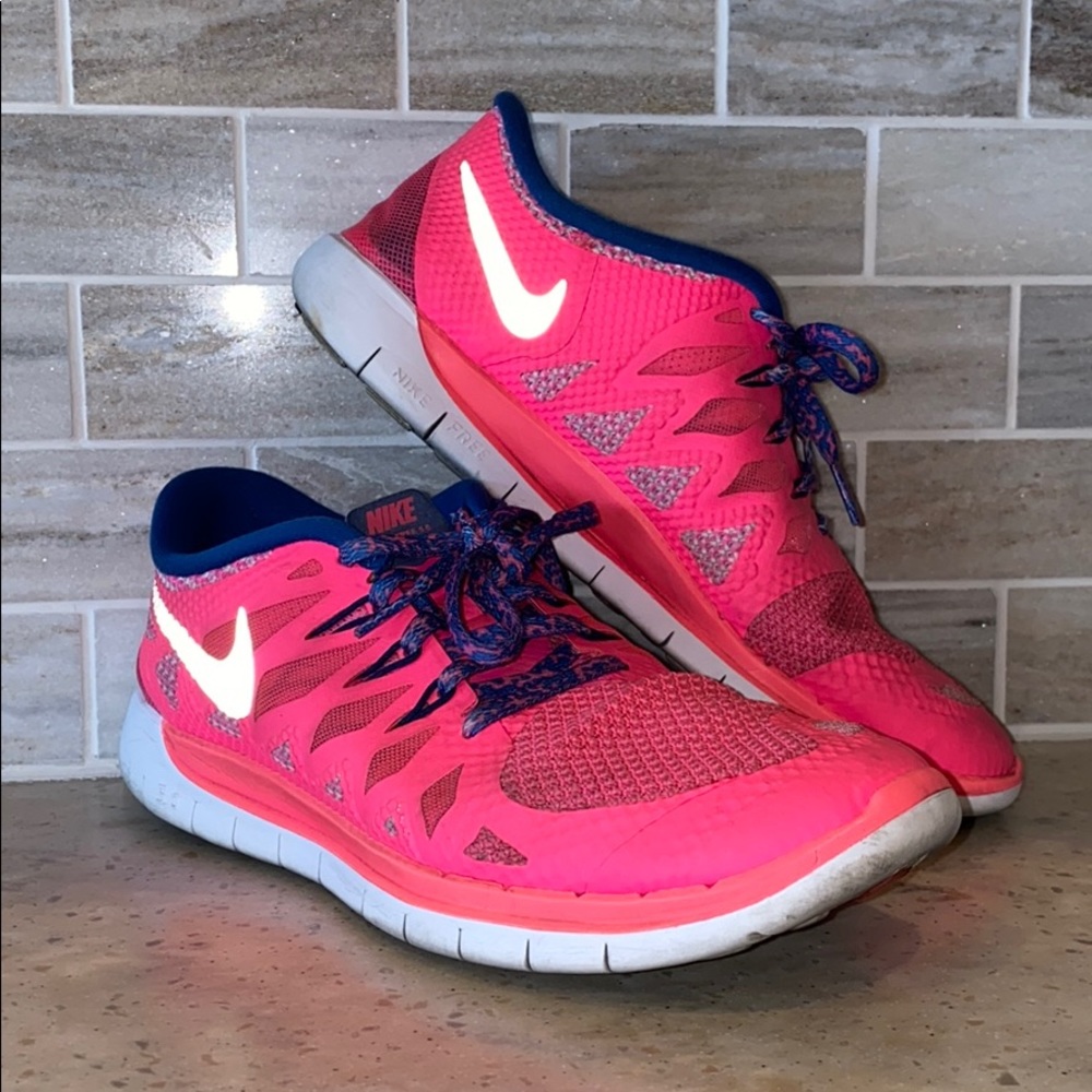 Nike Free 5.0 (Girl’s) Tennis Shoes - Pink, Size 7